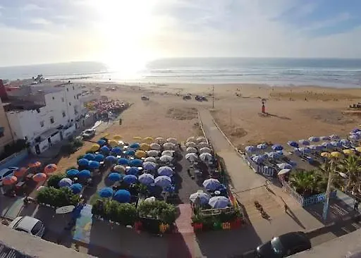 Appartamento Appartement De Luxe Vue Mer Avec Climatisation ! A 5 Minutes A Pied De La Plage ! A Environ 6 Minutes En Voiture Du Centre D'Agadir Et A 10 Minutes En Voiture De Taghazout !
